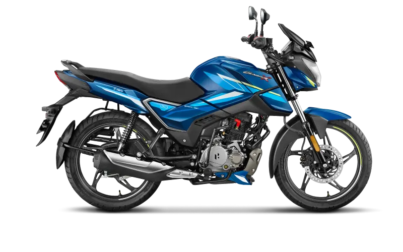 Hero Glamour X, front three-quarter view