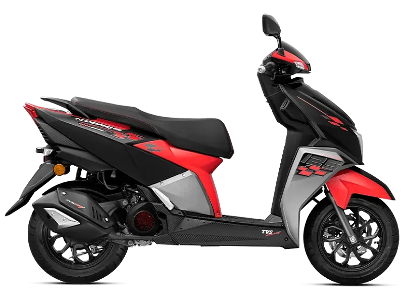 TVS Ntorq 125 RE, front three-quarter view