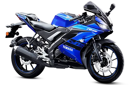 Yamaha R15 V3, front three-quarter view